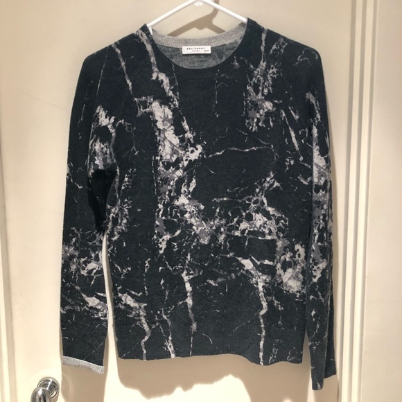 Equipment Sweaters - Equipment Black and Silver Crew Neck Sweater